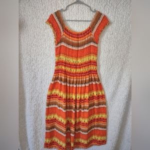 XL Vintage Bandeau Stretch Breezy Maxi Dress